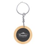 Mirage Round Bamboo Keyring