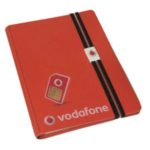 A5 Bonded leather replaceable book with elastic and clip