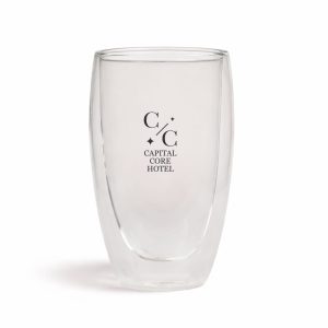 Sierra 450ml Double Wall Glass Cup