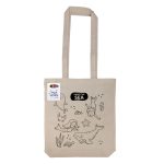 Get Crafty Folding Calico Bag and Crayons