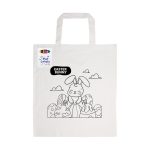 Colouring Short Handle Cotton Bag & Crayons