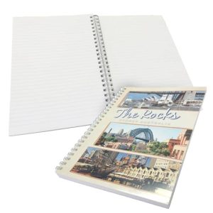 A4 Soft Cover Wiro Bound Book 50 Leaf 4 Col Cover 2 Col Pad