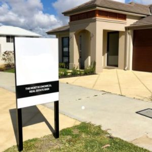 Flat Metal Signs 600mm X 900mm-Total Height 1500mm