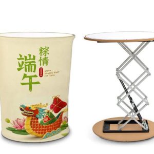 Stretch Fabric Hydraulic Promotion Table 700 x 400 x 1000mm