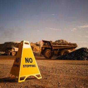 Metal Pyramid Signage Stand
