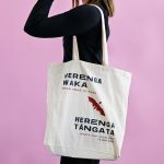 Calico Tote Bag with Gusset