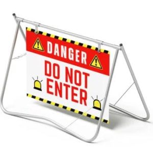 Signage Swing Stand with Dibond (ACP)Panel