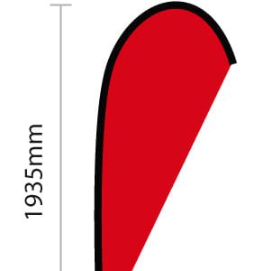 Small Double Sided Tear Drop Banner