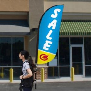 Small Single Sided Backpack Wing Banner