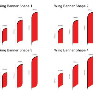 Medium Double Sided Wing Banner