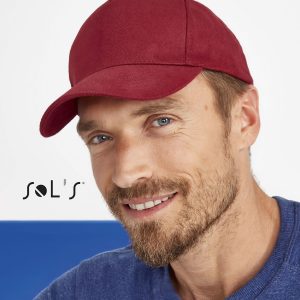 Cap 5 panel heavy brushed cotton LONG BEACH