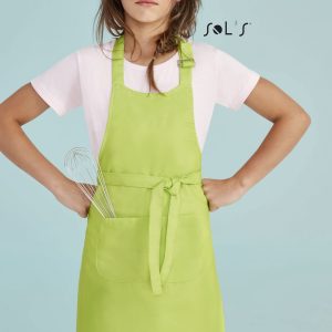 APRON kids size with pocket polyester cotton mix