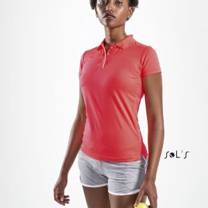 Polo shirt women's sports polyester PERFORMER