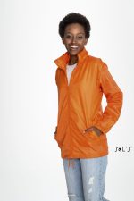 Rain coat UNISEX water repellant hidden hood SHIFT