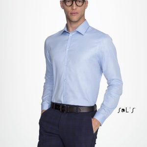Business shirt BRODY MEN'S - HERRINGBONE SHIRT Long sleeve