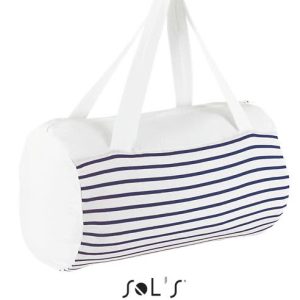 SUNSET STRIPED JERSEY DUFFEL BAG