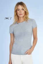 T shirt women's 100% semi spun combed ring spun cotton REGENT