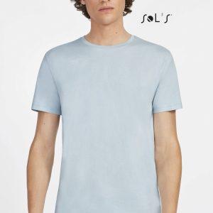 T shirt Men's round neck Jersey 100% semi combed ring spun cotton MARTIN