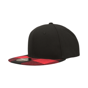 6 Panel High Profile Structured Plaid Snapback