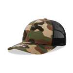 6 Panel Mid Profile Structured Camo Trucker