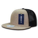 6 Panel High Profile Structured Jute Trucker