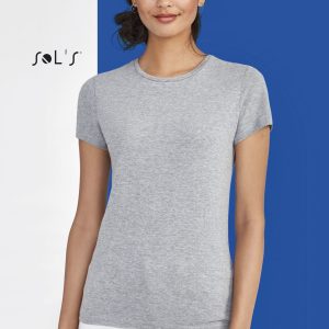 T shirt Women's Fitted cut 100% semi combed ring spun cotton MISS