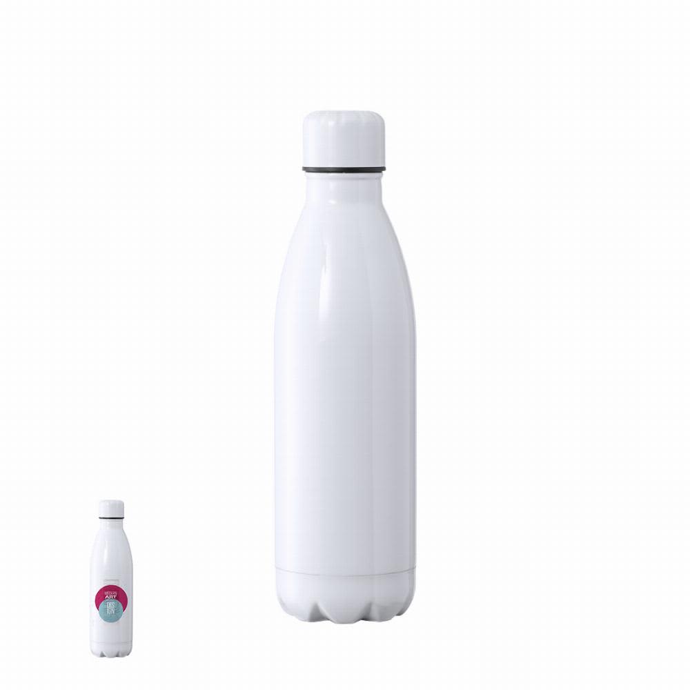 A drink bottle featuring a sleek white design with a contrasting top and a small logo. Varn - Image 1