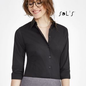Business shirt womens EFFECT 3/4 SLEEVE STRETCH