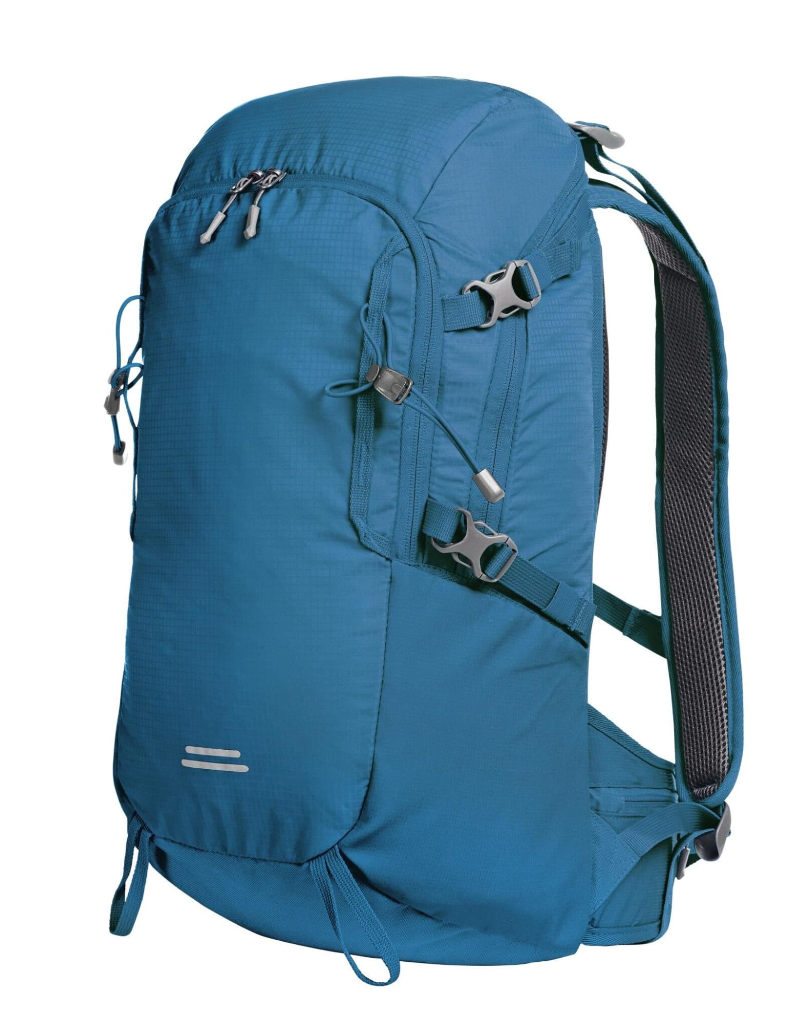 A blue outdoor backpack with multiple compartments and adjustable straps, featuring a logo on the front. Outdoor Backpack - Image 1