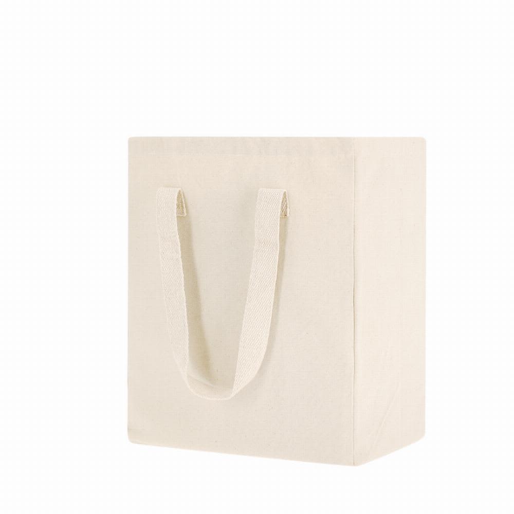 A natural canvas tote bag with two cotton handles, featuring a simple, unadorned design. Walvix XL - Image 1