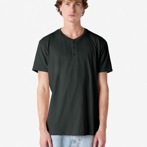 American Apparel CVC Unisex Henley T-shirt