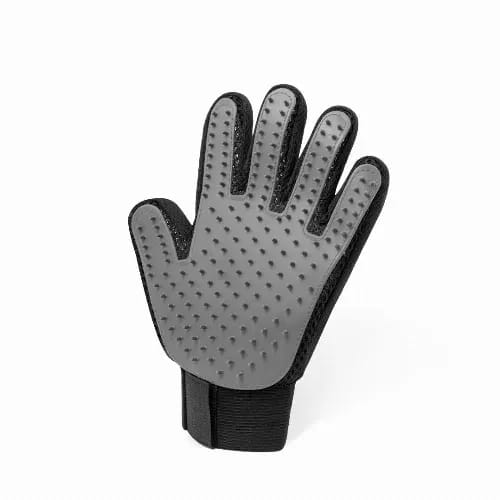 A glove featuring a grey textured palm and a black fabric strap for secure fastening. Akitax - Image 1