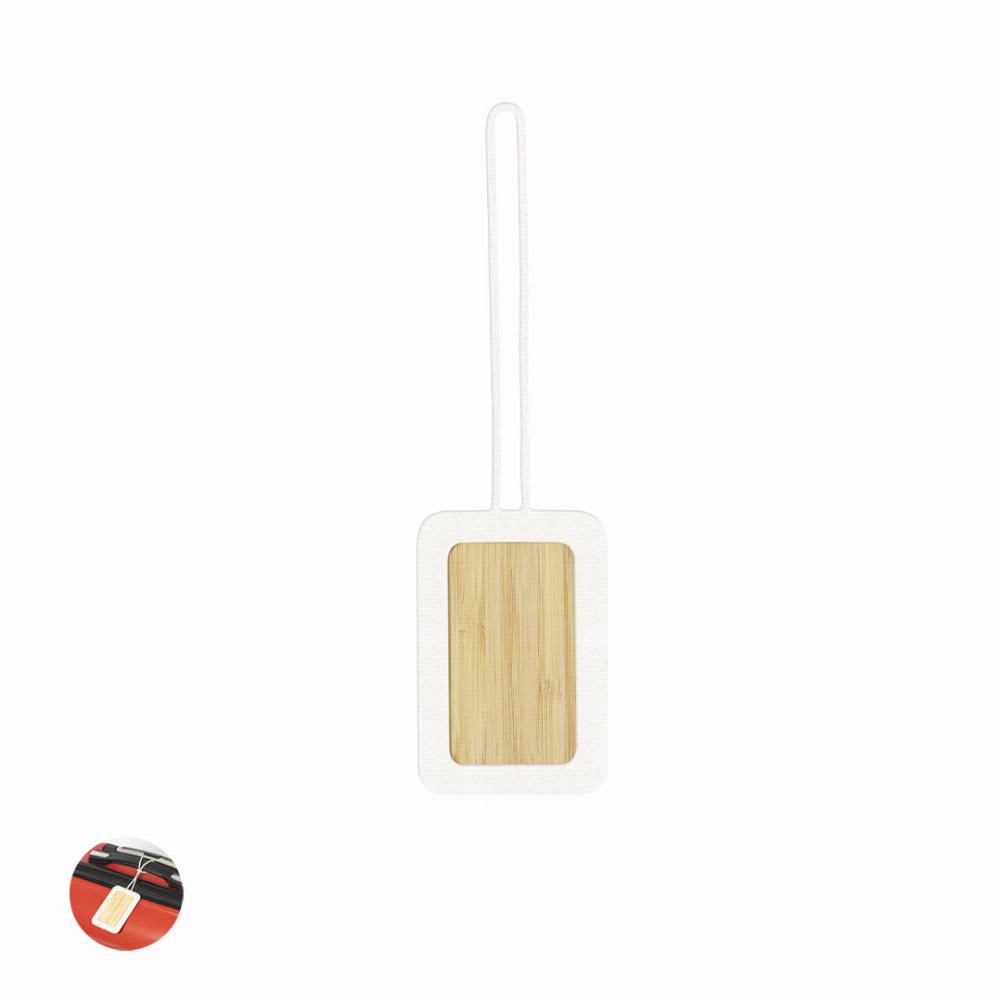 A kitchen utensil with a bamboo paddle and a white handle, featuring a logo. Holda - Image 1