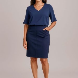 Womens Siena Bandless Pencil Skirt