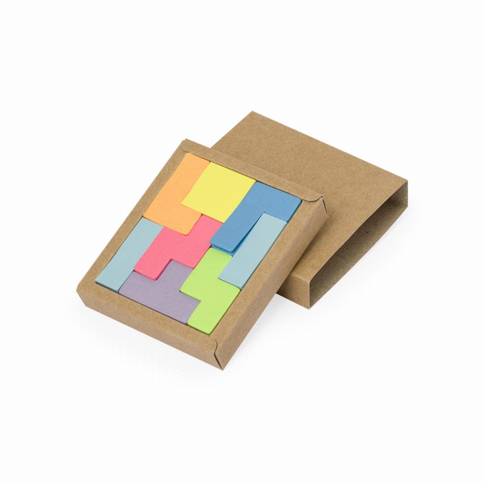 A puzzle set featuring colourful pieces in orange, pink, green, blue and purple, packaged in a brown box. Kuaid - Image 1