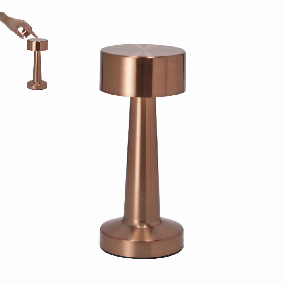 A drink bottle with a sleek, copper design and a cylindrical shape, featuring a logo on its surface. Rosity - Image 1