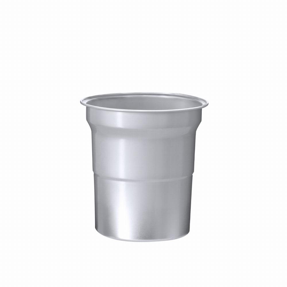 A silver drink bottle with a simple design and a rounded top, featuring a smooth metallic finish. Kotum - Image 1