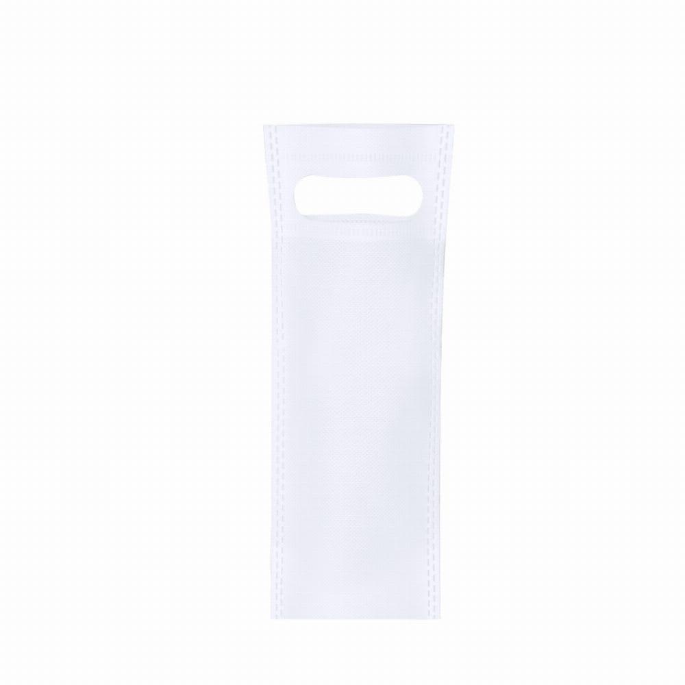 A transparent white drink bottle holder with a handle at the top. It features a simple design and stitching. Wayan - Image 1