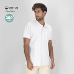 Chaplin Adult White Polo Shirt