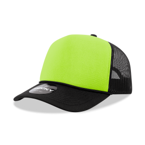 5 Panel High Profile Structured Two Tone Foam Trucker
