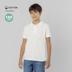 Charles Kids White Polo Shirt