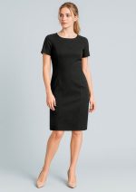 Womens Cool Stretch Short Sleeve Shift Dress