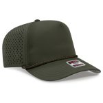 5 Panel Mid Profile Perforated Rope Cap