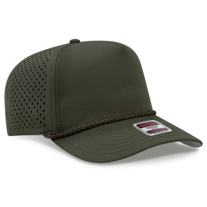 5 Panel Mid Profile Perforated Rope Cap