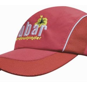 Spring Woven Fabric with Mesh to Side Panels and Peak