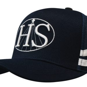 American Premium Twill/Mesh Deep Fit Trucker with Stripes