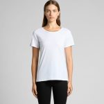 Wo's Shallow Scoop Tee