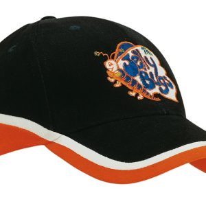 Brushed Heavy Cotton Tri-Coloured Cap