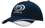 Brushed Heavy Cotton with Mesh Inserts on Peak
