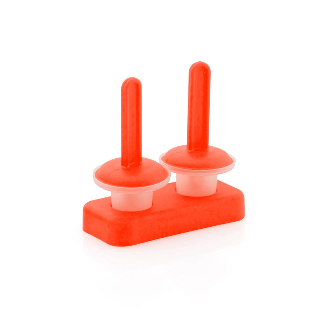 A red Thade Mold Set featuring two circular molds with handles, designed for home use. It has a simple branding logo. Thade Mold Set - Image 1